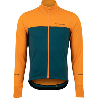 PEARL iZUMi QUEST THERMAL Long-Sleeved Jersey Orange/Green 0